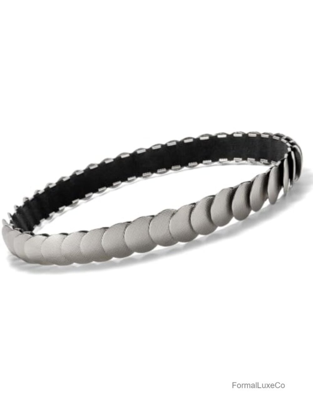 Vintage Layered Metal Disc Stretch Belt for Dresses, Women's Fashion Waist Belt